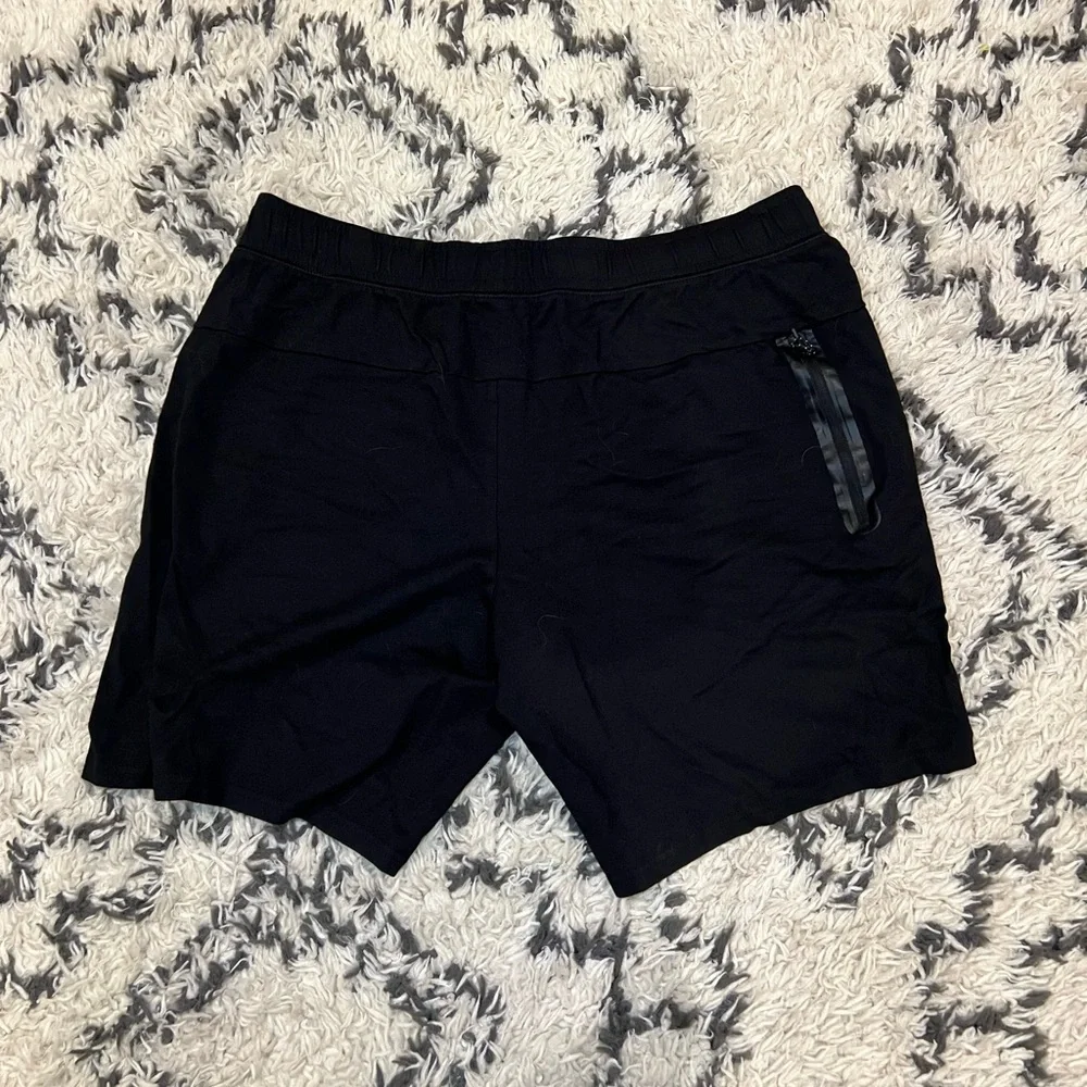Member’s Mark Luxe Black Athletic Shorts with Stretch Fabric Drawstring Size XL - Picture 6 of 7